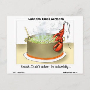 Carte Postale sept crédits d'humidité de homard