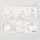 Carte Postale Sept dieux de bonne chance Ukiyoe (Dos)