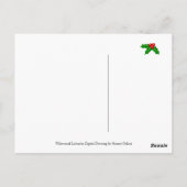 Carte Postale Sept Labradors et Arbre de Noël (Dos)