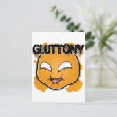 Carte Postale Sept Visages de péchés - Gluttony (Debout devant)
