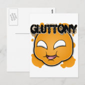 Carte Postale Sept Visages de péchés - Gluttony (Devant / Derrière)