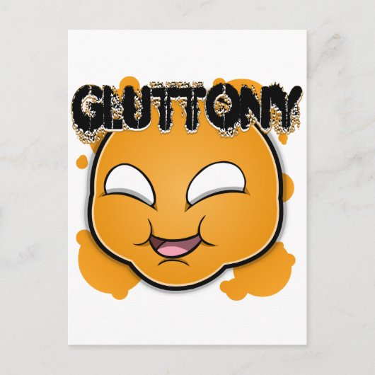 Carte Postale Sept Visages de péchés - Gluttony (Devant)