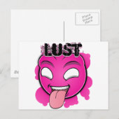 Carte Postale Sept Visages de péchés - la soif (Devant / Derrière)