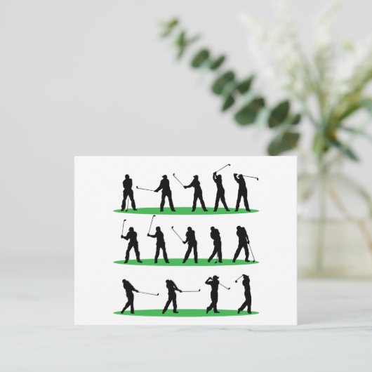 Carte Postale Séquence de conduite de golf (Debout devant)