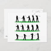 Carte Postale Séquence de conduite de golf (Devant / Derrière)