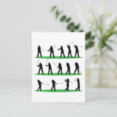 Carte Postale Séquence de conduite de golf (Debout devant)