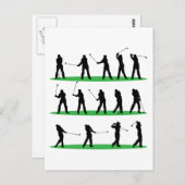 Carte Postale Séquence de conduite de golf (Devant / Derrière)