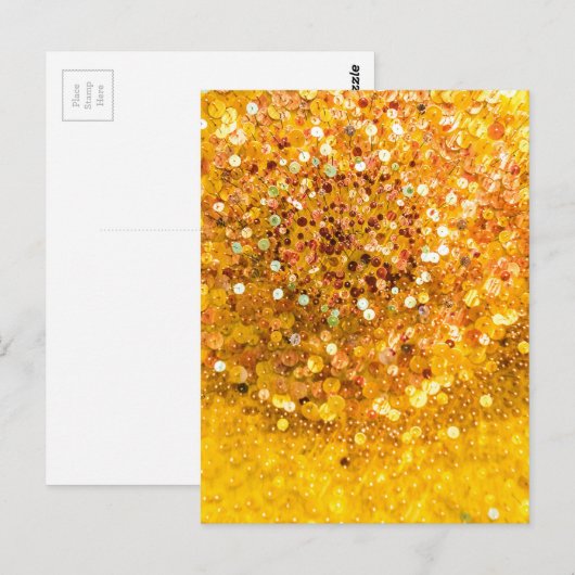 Carte Postale Sequins et Épingles (Devant / Derrière)