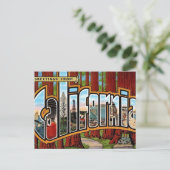 Carte Postale Séquoias de Californie vintage (Debout devant)