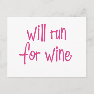 Carte Postale Sera couru pour le vin