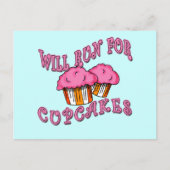 Carte Postale SERA EXÉCUTÉ POUR LES CUPCAKES Running Tee - shirt (Devant)