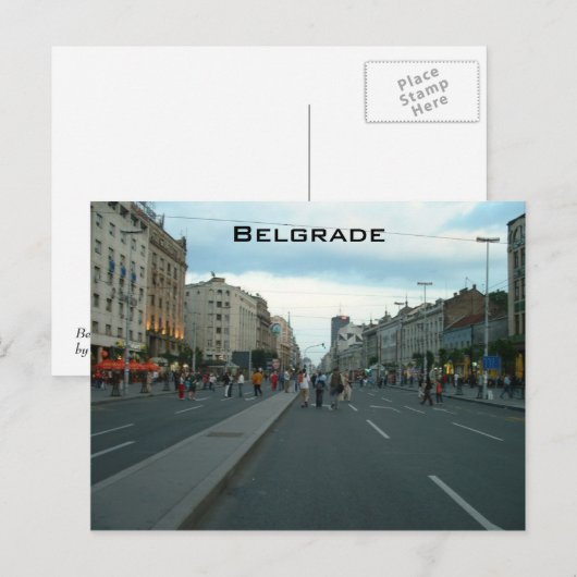 Carte Postale Serbie (Devant / Derrière)