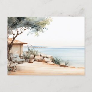 Carte Postale Serene Chypre : Imprimantes d'aquarelle numérique