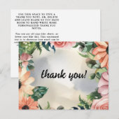 Carte Postale Serene Garden Wreath : Pastel Floral Elegance (Devant / Derrière)