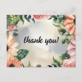 Carte Postale Serene Garden Wreath : Pastel Floral Elegance (Devant)