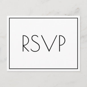 Carte postale Serene RSVP