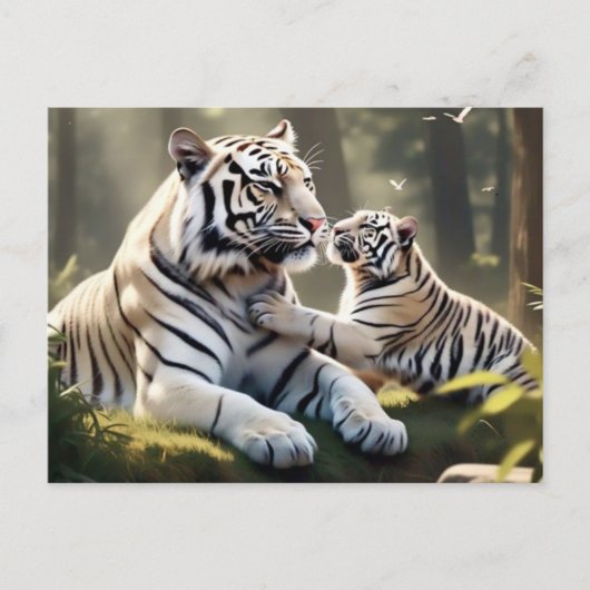 Carte Postale Serene Tiger Forest Postcard – Elegant Wildlife (Devant)