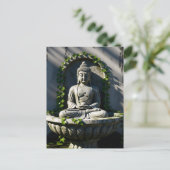 Carte Postale Serene Tranquille Fontaine Bouddha (Debout devant)