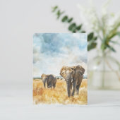 Carte Postale Serengetti Elephants (Debout devant)
