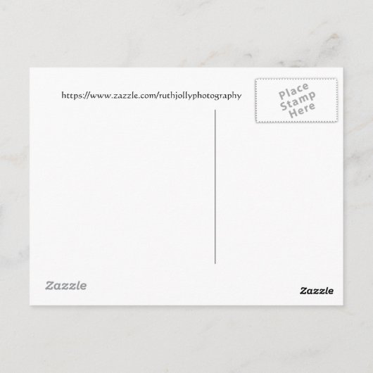 Carte Postale Sérénité dans Gold et Green Aspen (Dos)