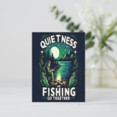 Carte Postale Sérénité de la pêche nocturne (Debout devant)