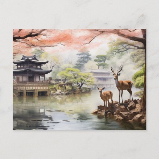 Carte Postale Sérénité de Nara - Impression d'art (Devant)