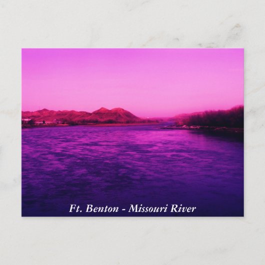 Carte Postale Sérénité, Ft. Benton - Missouri River (Devant)