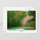 Carte Postale Sérénité printanière (Devant / Derrière)