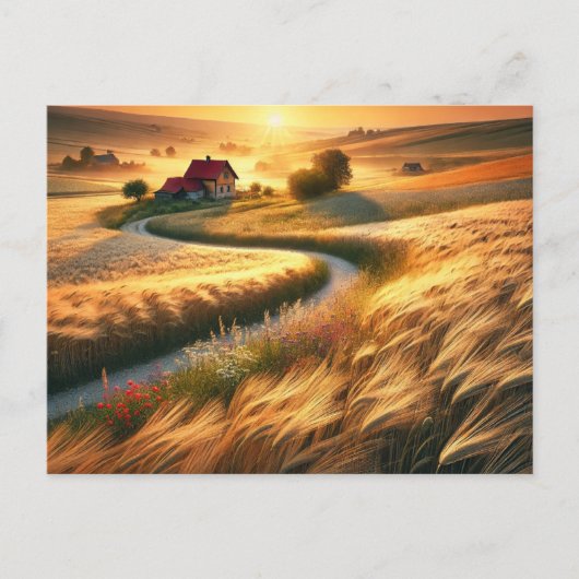 Carte Postale Sérénité rurale (Devant)