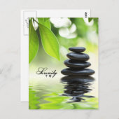 Carte Postale Sérénité - Stationnement Zen Rock (Devant / Derrière)