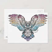 Carte Postale Serenity Owl (Devant / Derrière)