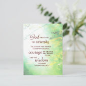 Carte Postale Serenity Prayer (Debout devant)
