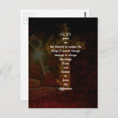 Carte Postale Serenity Prayer With Beautiful (Devant / Derrière)