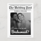 Carte Postale Serez-Vous Ma Proposition De Journal D'Épouse ? (Devant)