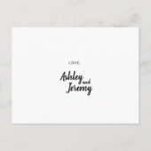 Carte Postale Serez-vous ma servante d'honneur invitation minima (Dos)