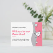Carte Postale Serez-vous mon Galentin ? (Debout devant)