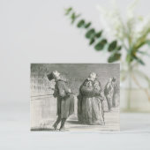 Carte Postale Série 'Actualites', Parisiens (Debout devant)