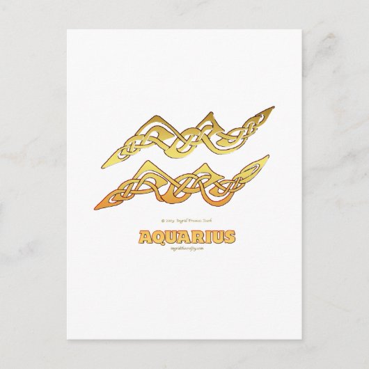 Carte Postale Série Astrocelt Aquarius (Devant)