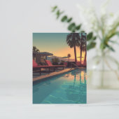 CARTE POSTALE SÉRIE D'ACCUEIL DU POOL #1 (Debout devant)