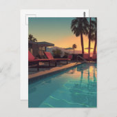 CARTE POSTALE SÉRIE D'ACCUEIL DU POOL #1 (Devant / Derrière)