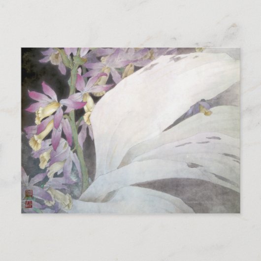 Carte Postale Série de fleurs II- Phaius (Devant)
