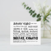 Carte Postale Série de rimes en pépinière philippine (Debout devant)