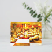 Carte Postale Série d'échecs, peintures d'échecs, art d'échecs (Debout devant)