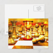 Carte Postale Série d'échecs, peintures d'échecs, art d'échecs (Devant / Derrière)