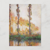 Carte Postale Série des Peupliers, Automne par Claude Monet Cart (Devant)