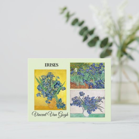 Carte Postale Série d'Iris par Vincent Van Gogh (Debout devant)