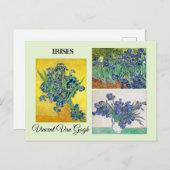 Carte Postale Série d'Iris par Vincent Van Gogh (Devant / Derrière)