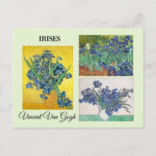 Carte Postale Série d'Iris par Vincent Van Gogh (Devant)