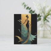 Carte postale SÉRIE MERMAID NOIR #1 (Debout devant)