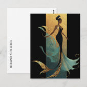 Carte postale SÉRIE MERMAID NOIR #1 (Devant / Derrière)